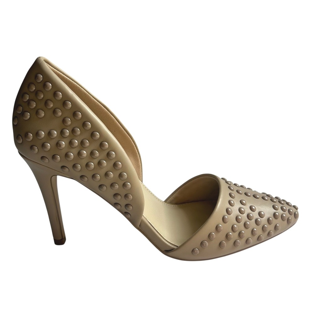French Connection Forever Pump Studded Pointed Toe Cement Size 7.5 New with Flaw